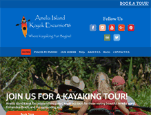 Tablet Screenshot of ameliaislandkayak.com